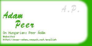adam peer business card
